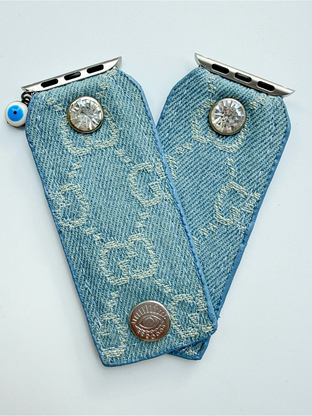 Watch Me Creations Authentic Upcycled GG Sukey Denim Apple Watch Band